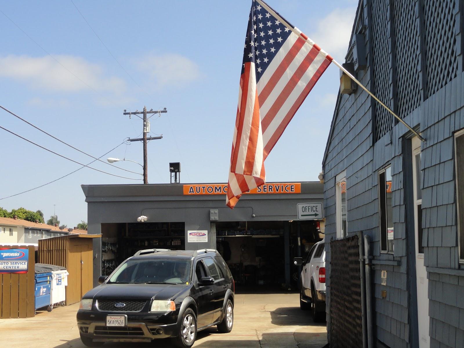 Becka Automotive’s real shop on F Street in Chula Vista